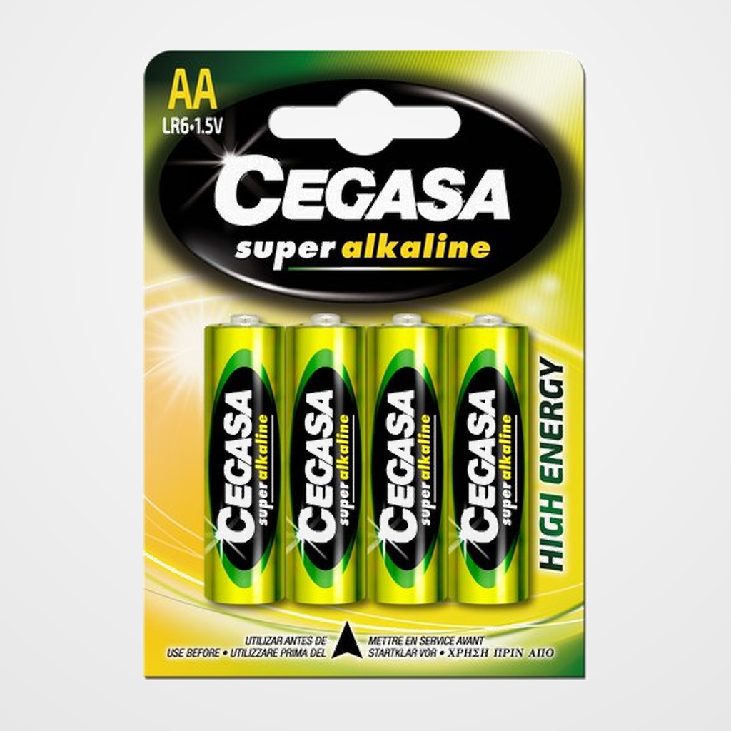PILAS CEGASA ALCALINA LR06 BLISTER DE 4