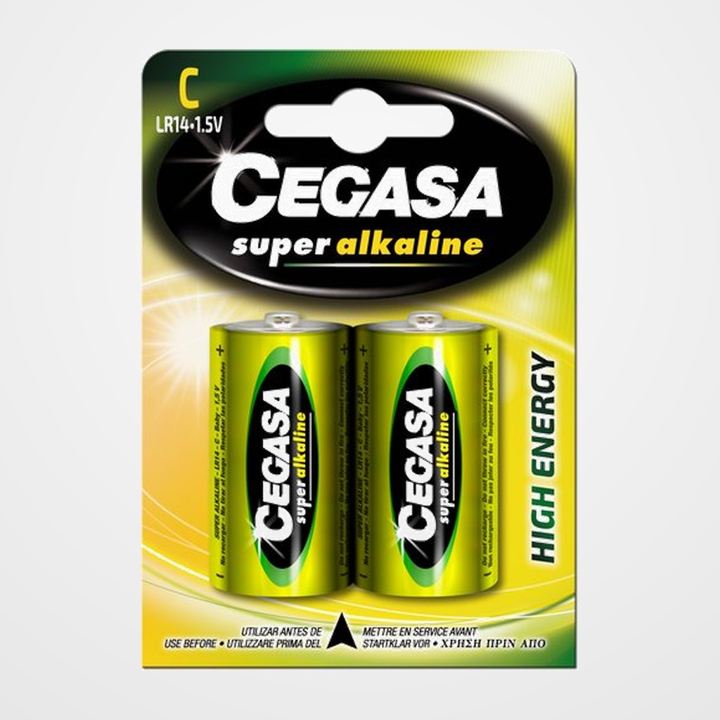 PILAS CEGASA ALCALINA LR14 BLISTER DE 2