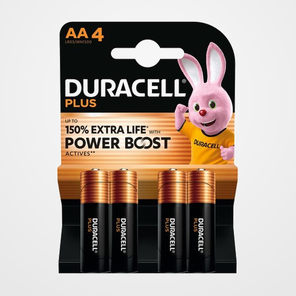 PILAS DURACELL AA PLUS (MN1500-LR06) BLISTER DE 4