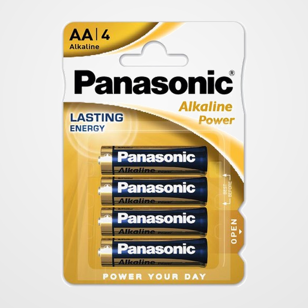 PILAS PANASONIC ALKALINE POWER AA LR06 BLISTER DE 4