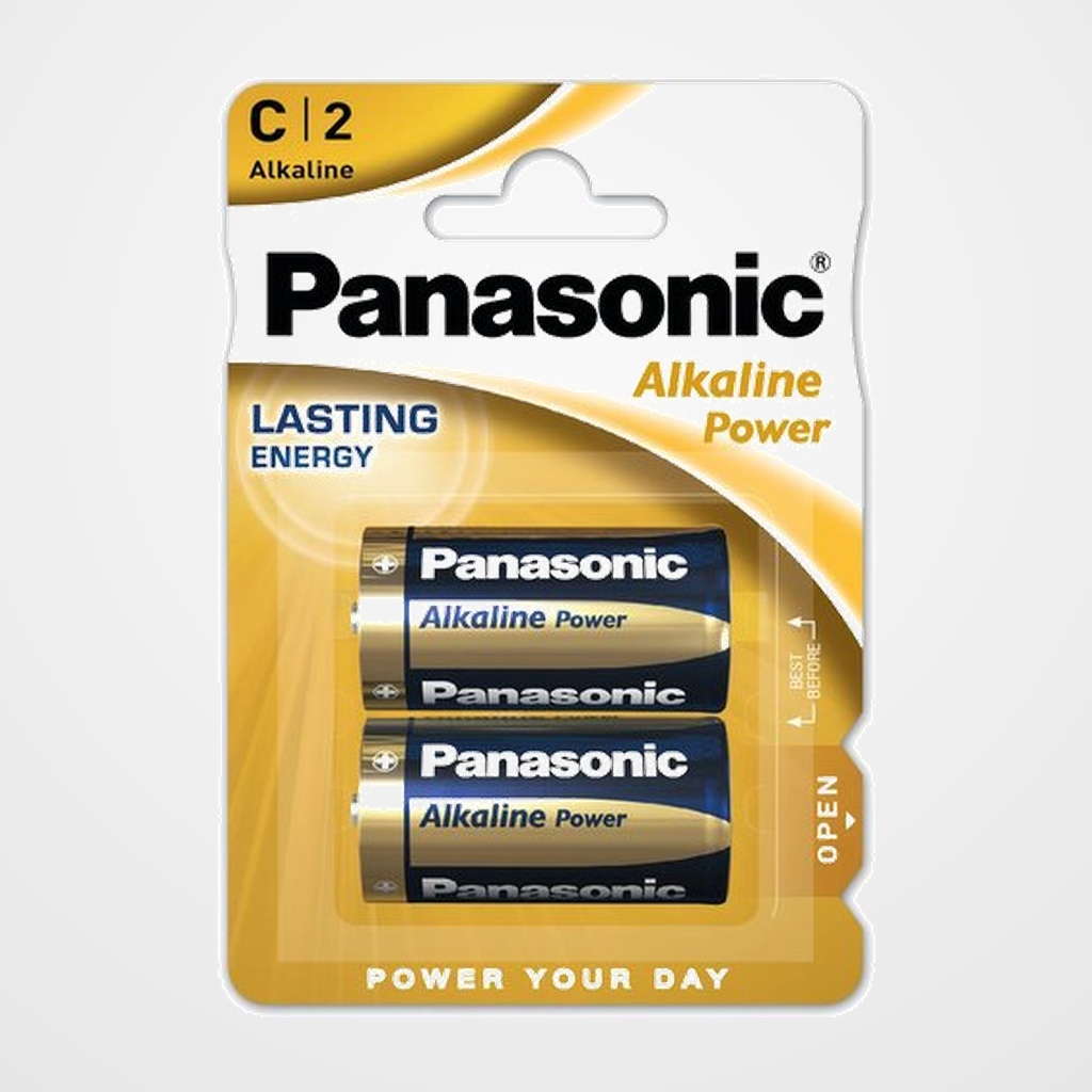 PILAS PANASONIC ALKALINE POWER C LR14 BLISTER DE 2
