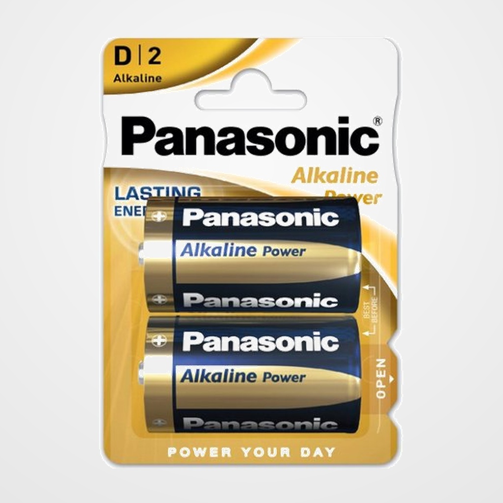 PILAS PANASONIC ALKALINE POWER D LR20 BLISTER DE 2