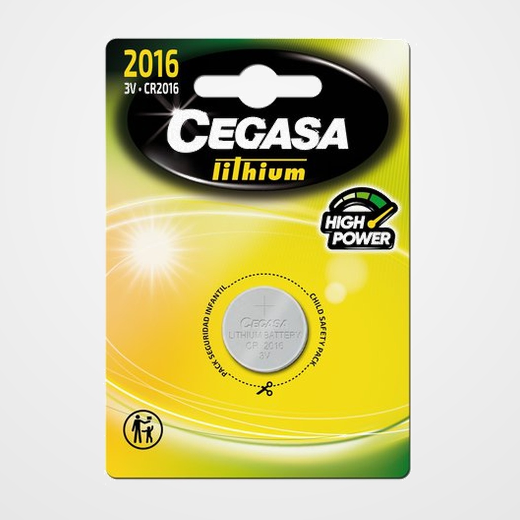 PILAS CEGASA MICRO CR2016 3V BLISTER DE 1