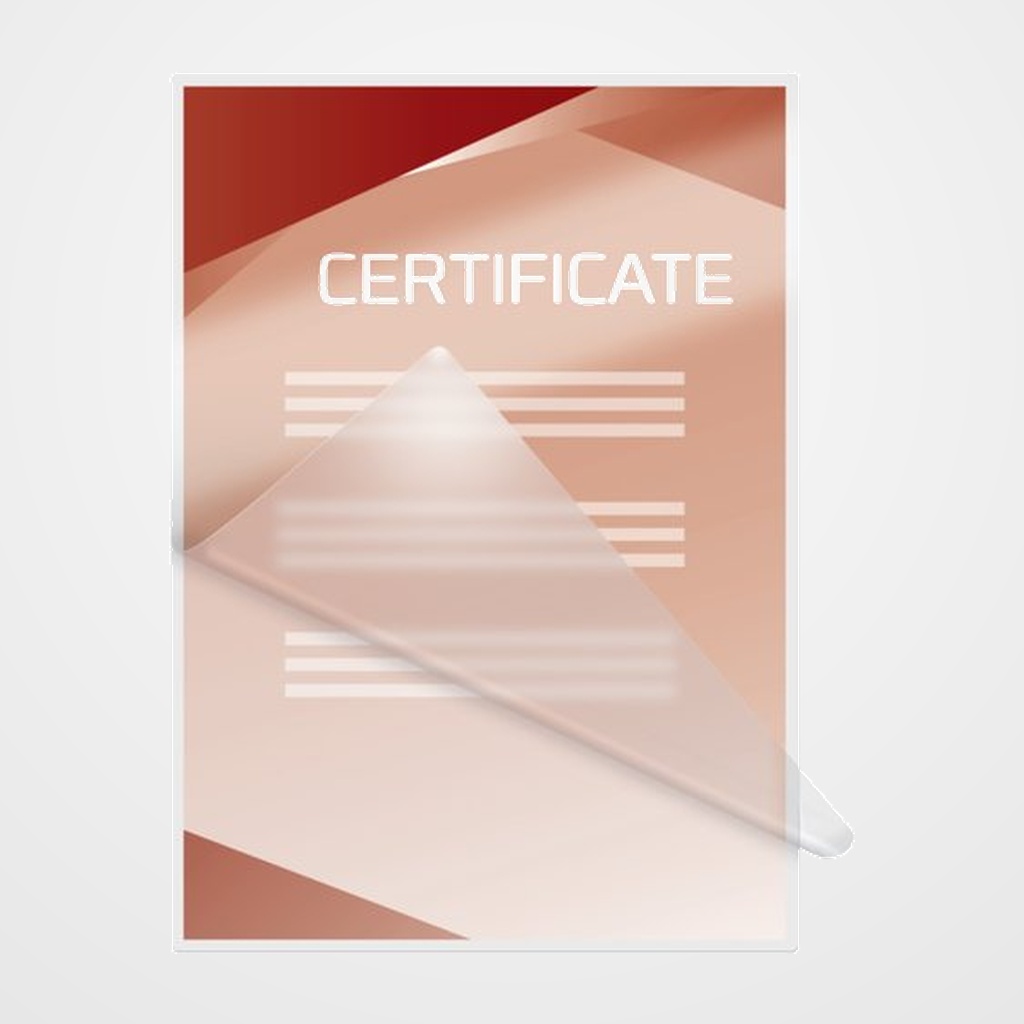 FUNDA PLASTIFICAR GBC 216x303 (A4) 125µ PAQUETE de 100