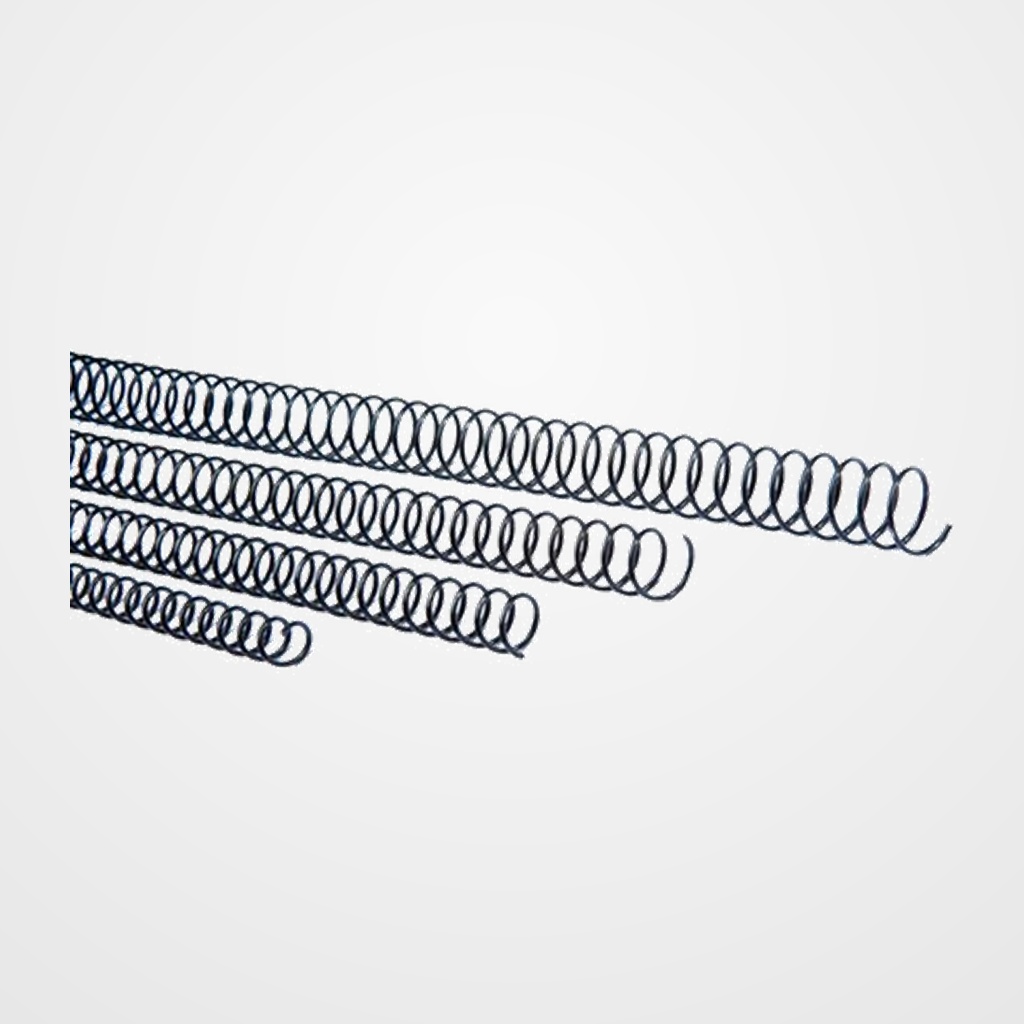 ESPIRAL METALICA paso 56 (4:1 ) NEGRO 14 mm CAJA de 100