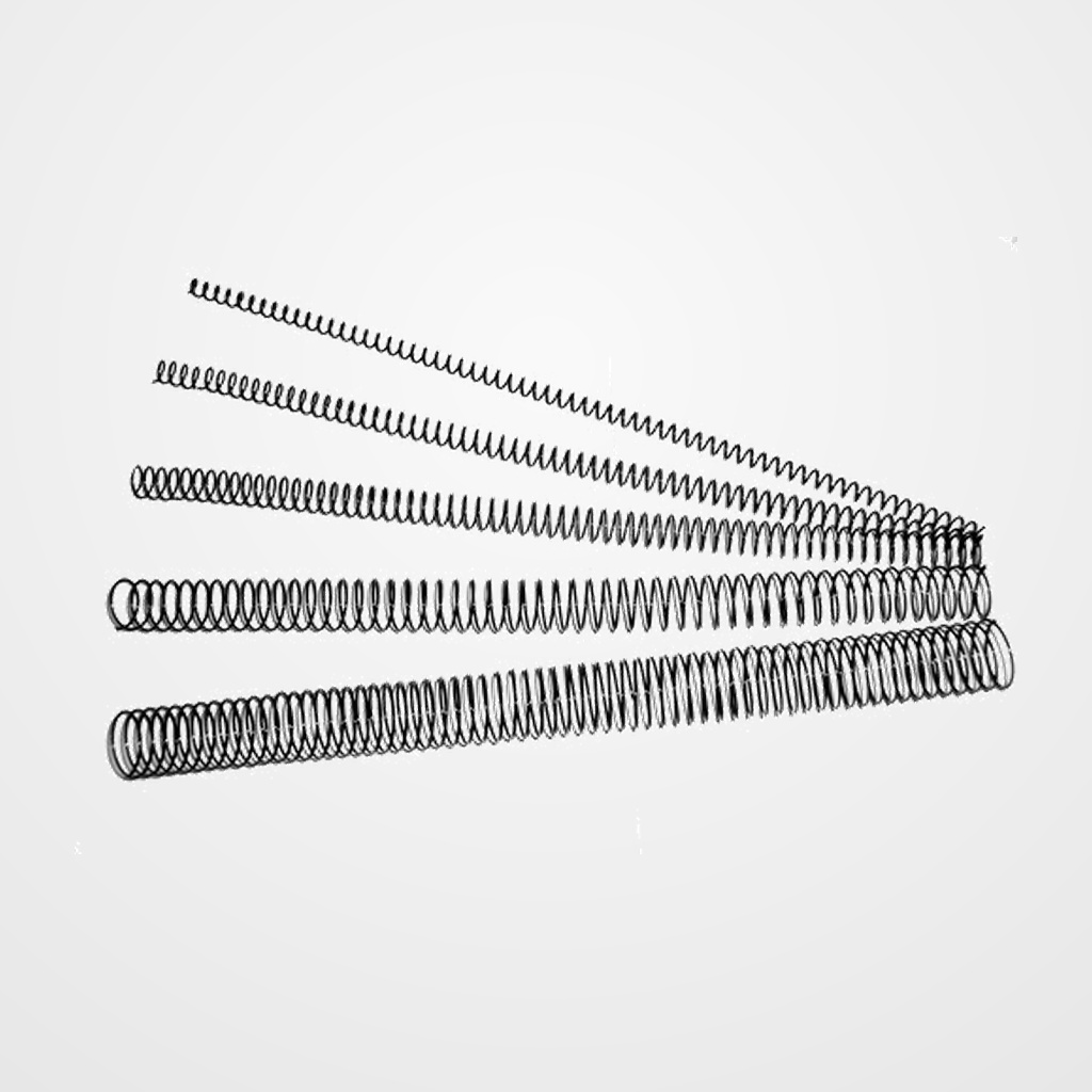 ESPIRAL METALICA paso 64 (5:1 ) NEGRO 14 mm CAJA de 100