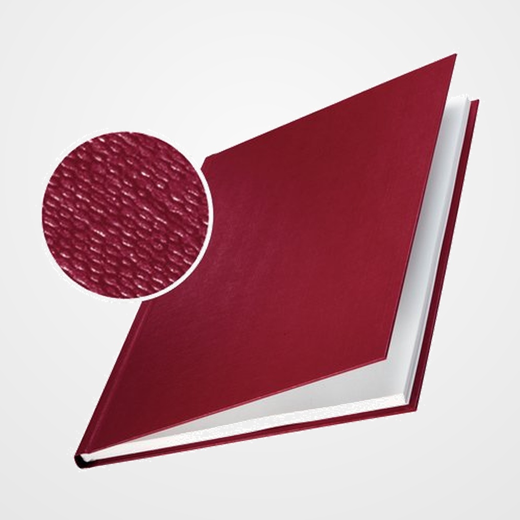 TAPA LEITZ impressBIND A4 RIGIDA CLASSIC 14 mm (C) BURDEOS CAJA de 10