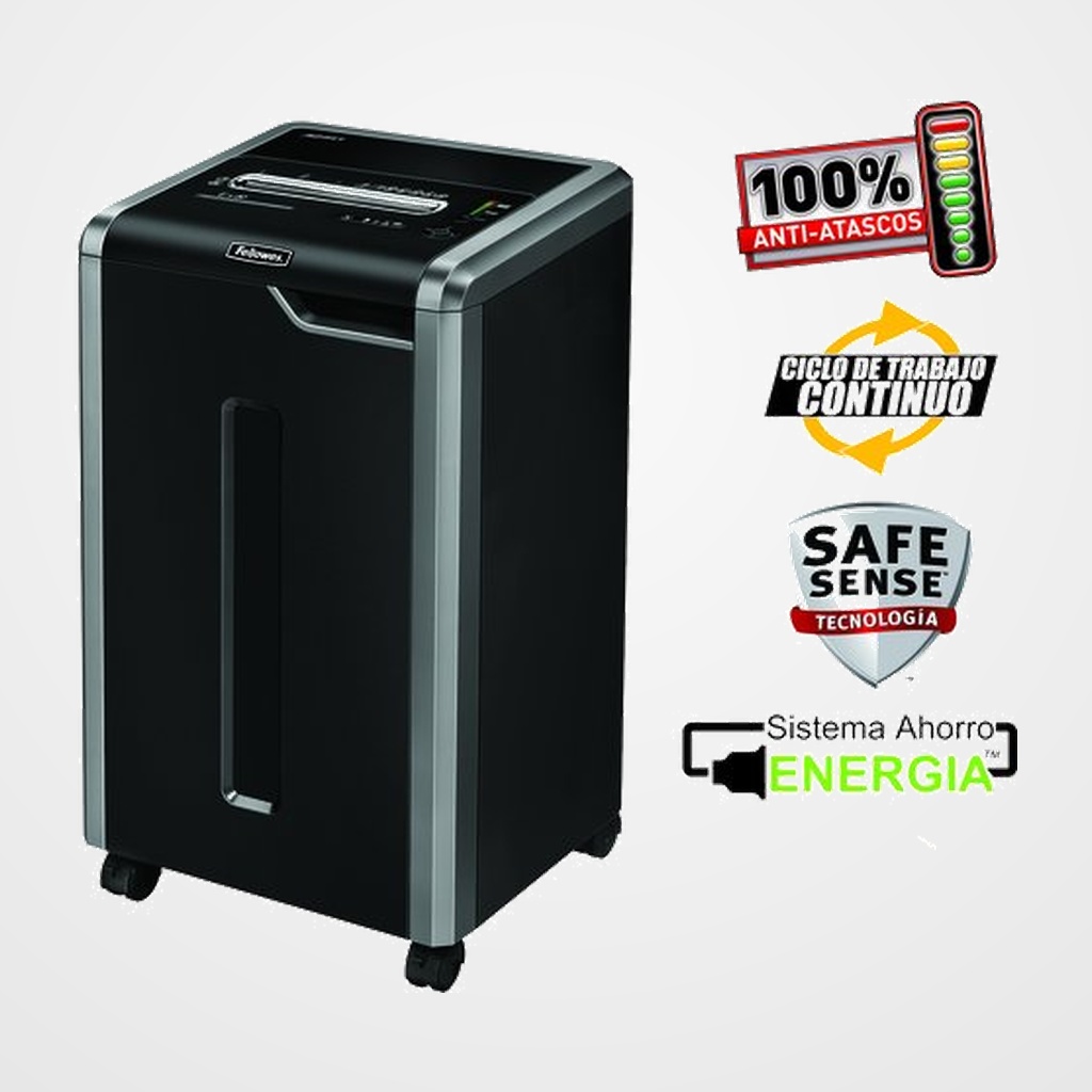 [16401235] DESTRUCTORA FELLOWES 325 Ci (24h PARTIC.) Nv.seg.4 - particula 4x38mm, ancho 240mm, dep.83L
