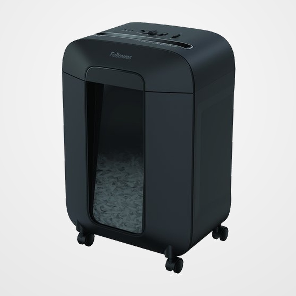 [16401393] DESTRUCTORA FELLOWES LX85 NEGRA (12h PARTIC.) Nv.seg.4- particula 4x40mm, ancho 246mm, dep.19L