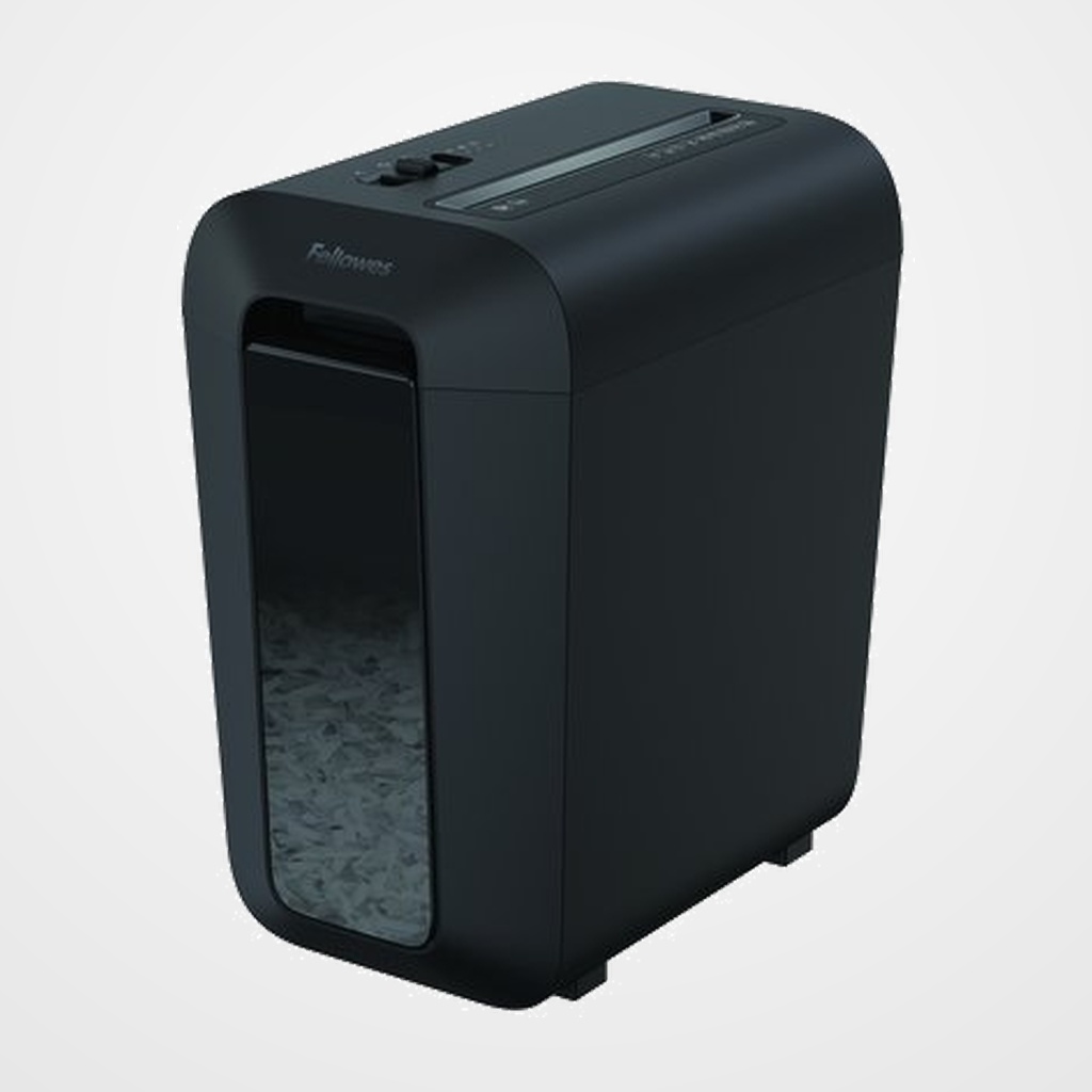 DESTRUCTORA FELLOWES LX65 NEGRA (10h PARTIC.) Nv.seg.4- particula 4x40mm, ancho 233mm, dep.22L