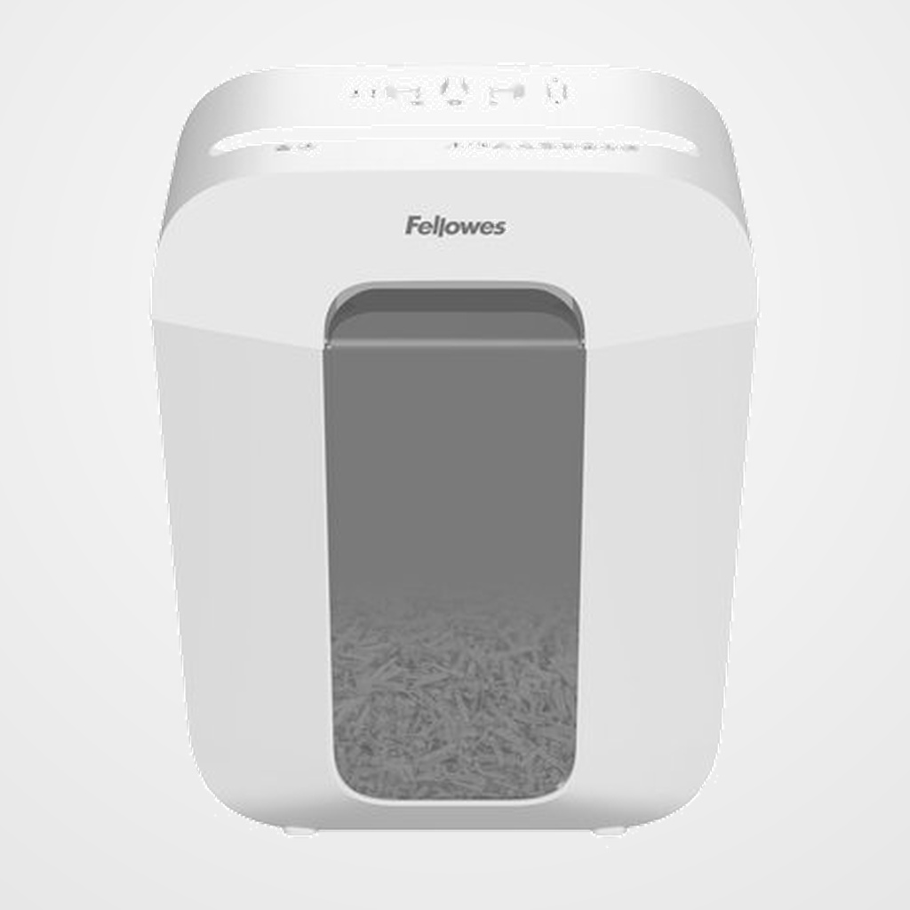 DESTRUCTORA FELLOWES LX50 (9h PARTIC.) BLANCO Nv.seg.4- particula 4x37mm, ancho 233mm, dep.17L