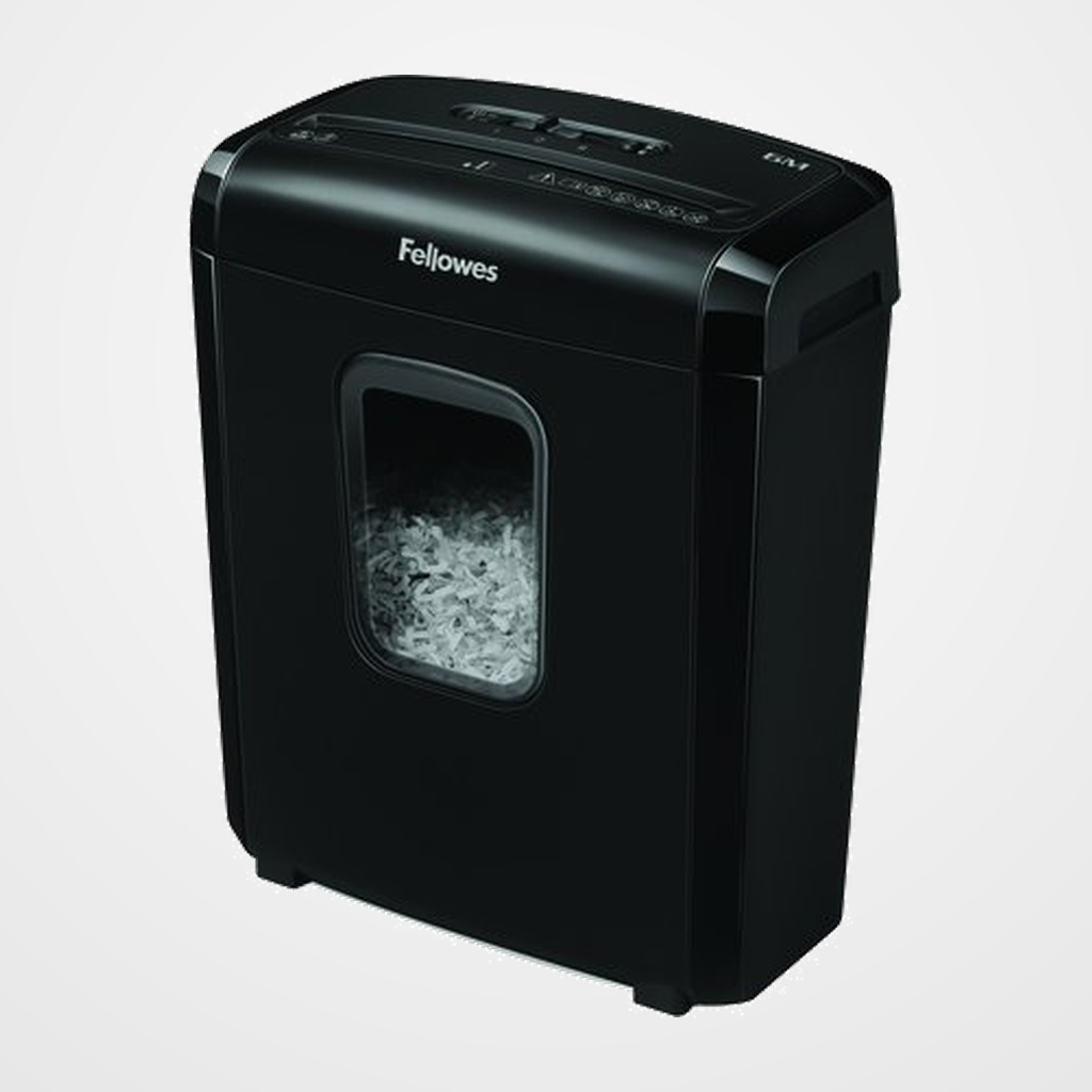 DESTRUCTORA FELLOWES 6MC (6h PARTIC.) Nv.seg.4 - particula 4x12mm, ancho 220mm, dep.13L