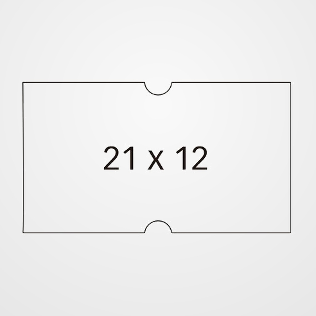 ETIQUETAS de PRECIOS APLI ADH.PERMANENTE 21x12 mm BLANCO ROLLO 1.000 uds. PACK de 6