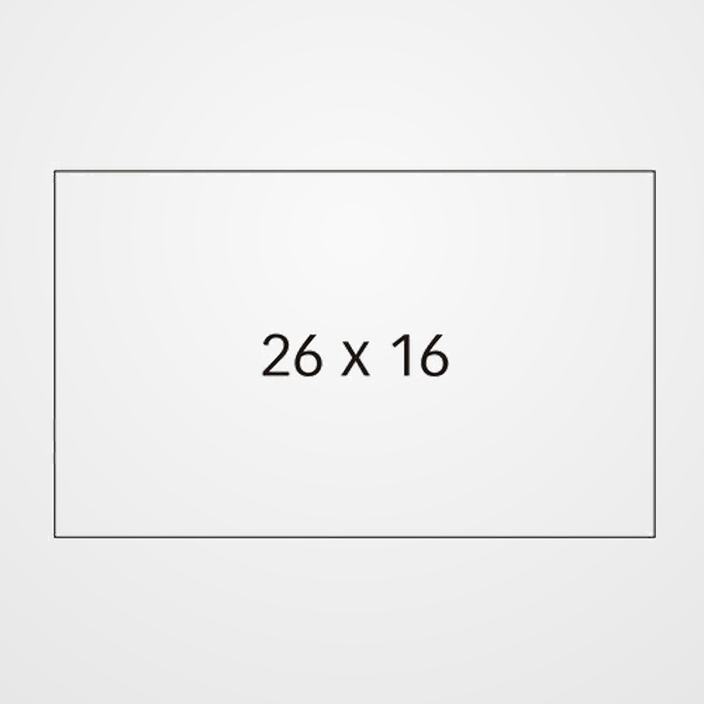 ETIQUETAS de PRECIOS APLI ADH.PERMANENTE 26x16 mm BLANCO ROLLO 1.000 uds. PACK de 6