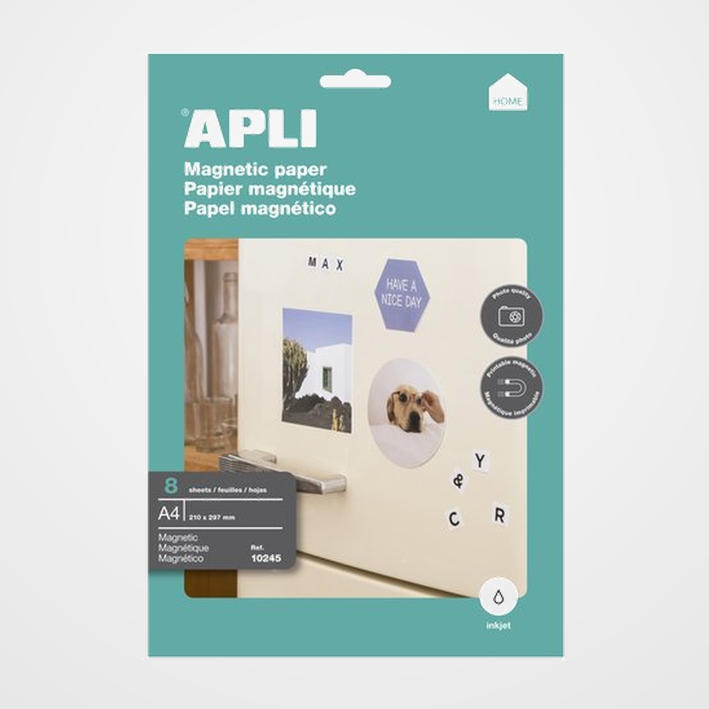 ETIQUETAS APLI  A4 IMANTADAS (10245) 8UDS