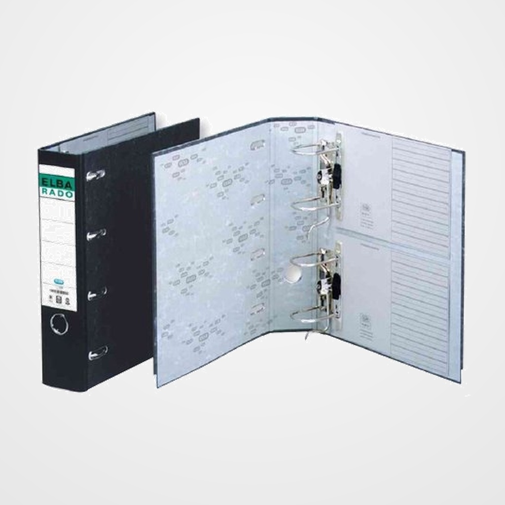 ARCHIVADOR palanca ELBA CARTON FORRADO RADO CLASICO JASPEADO A4 75mm DOBLE MECANISMO (1040900)