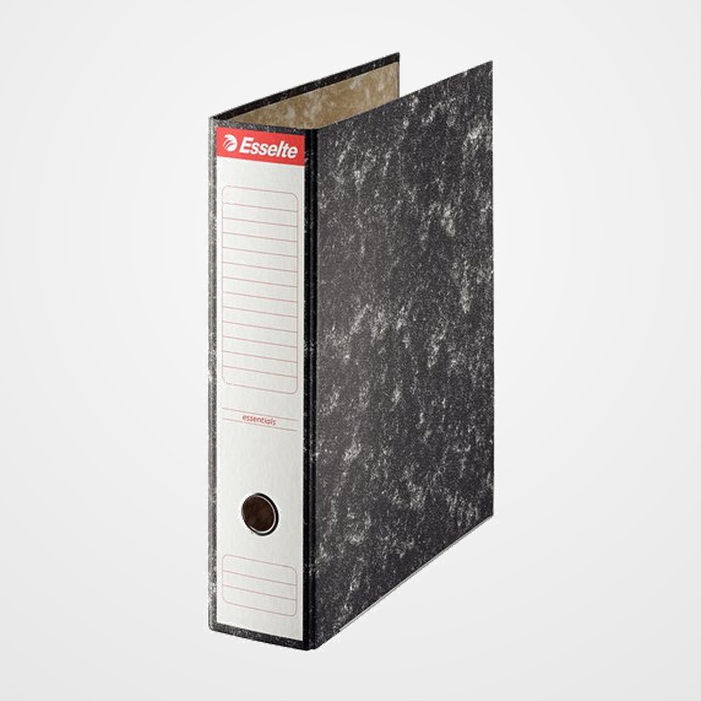 ARCHIVADOR palanca ESSELTE CARTON JASPEADO sin RADO Fº 75mm