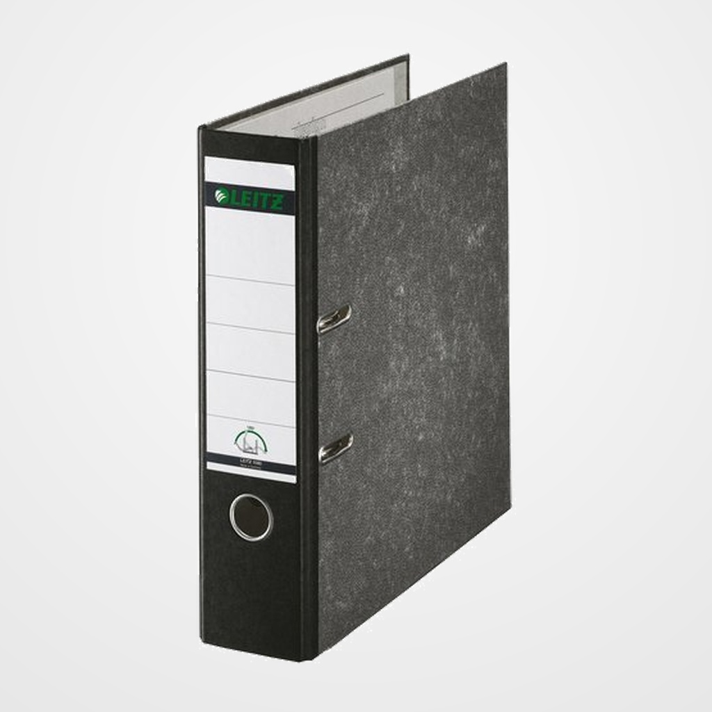 ARCHIVADOR palanca LEITZ 180º A4 80mm NEGRO
