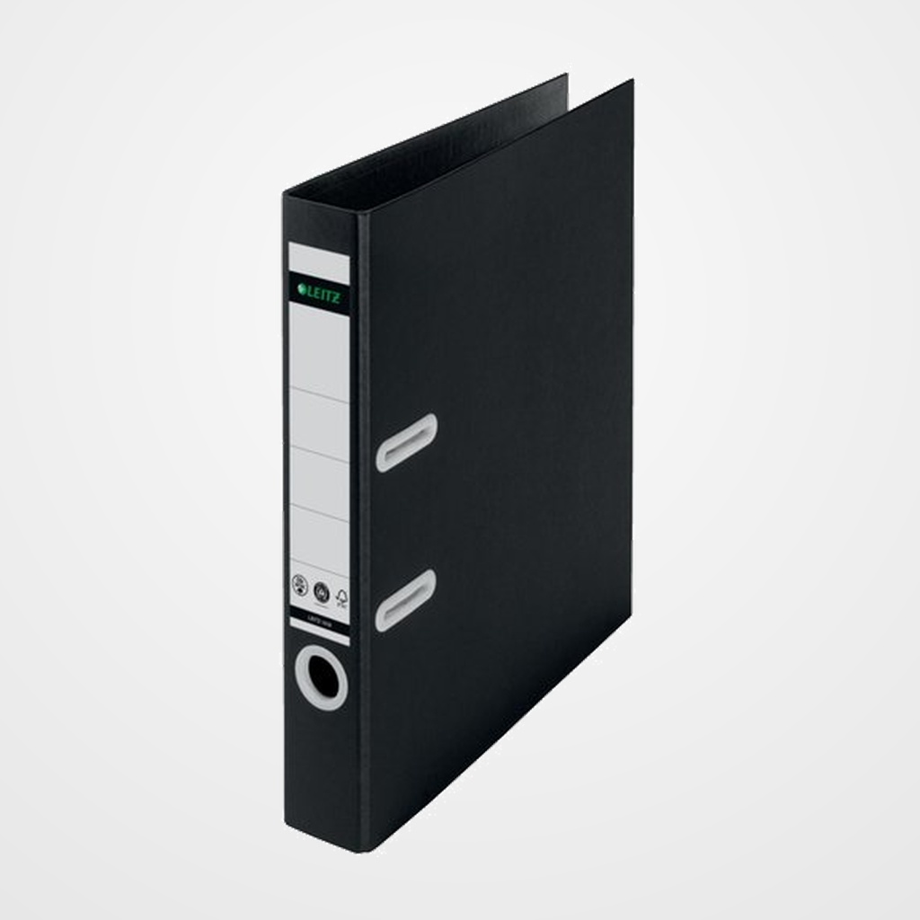 ARCHIVADOR palanca LEITZ RECYCLE A4 180º 50mm NEGRO
