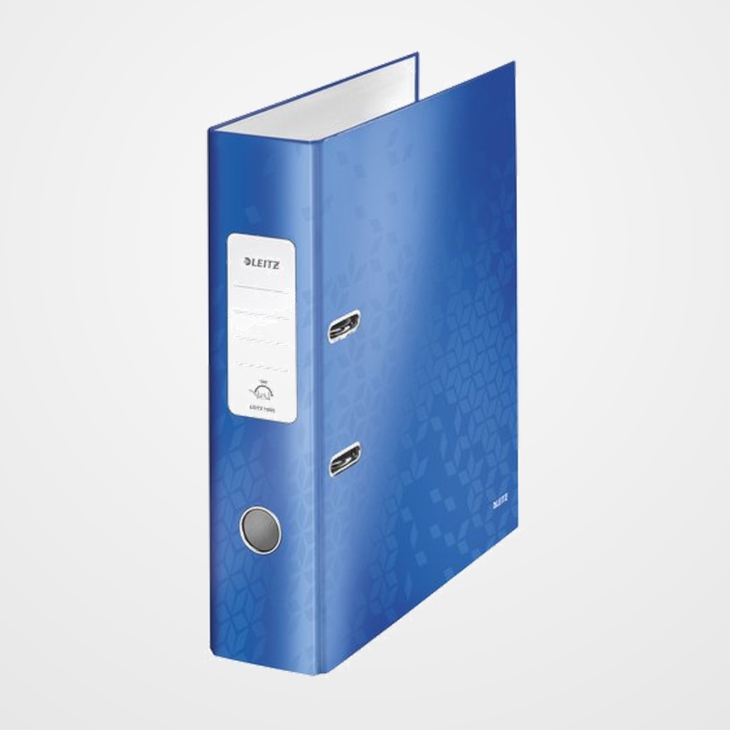 ARCHIVADOR palanca LEITZ WOW A4 180º 80mm AZUL