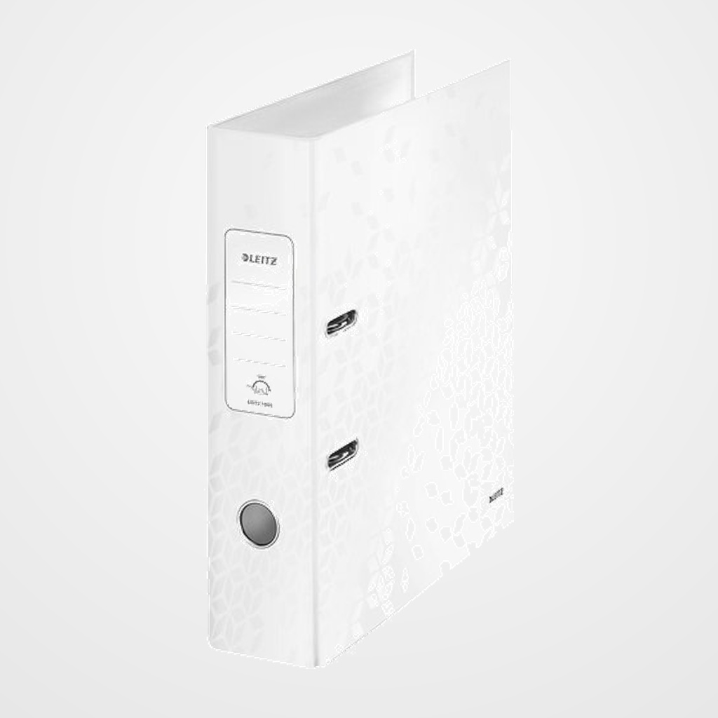 ARCHIVADOR palanca LEITZ WOW A4 180º 80mm BLANCO