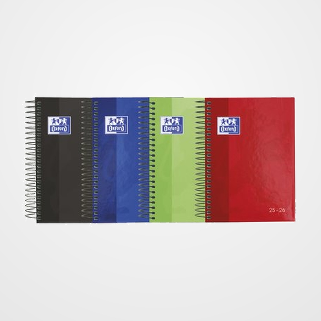 AGENDA ESCOLAR (2025-26) OXFORD EUSKERA SCHOOL ESPIRAL tapa EXTRADURA 8º D/P SURTIDO (4 col.)