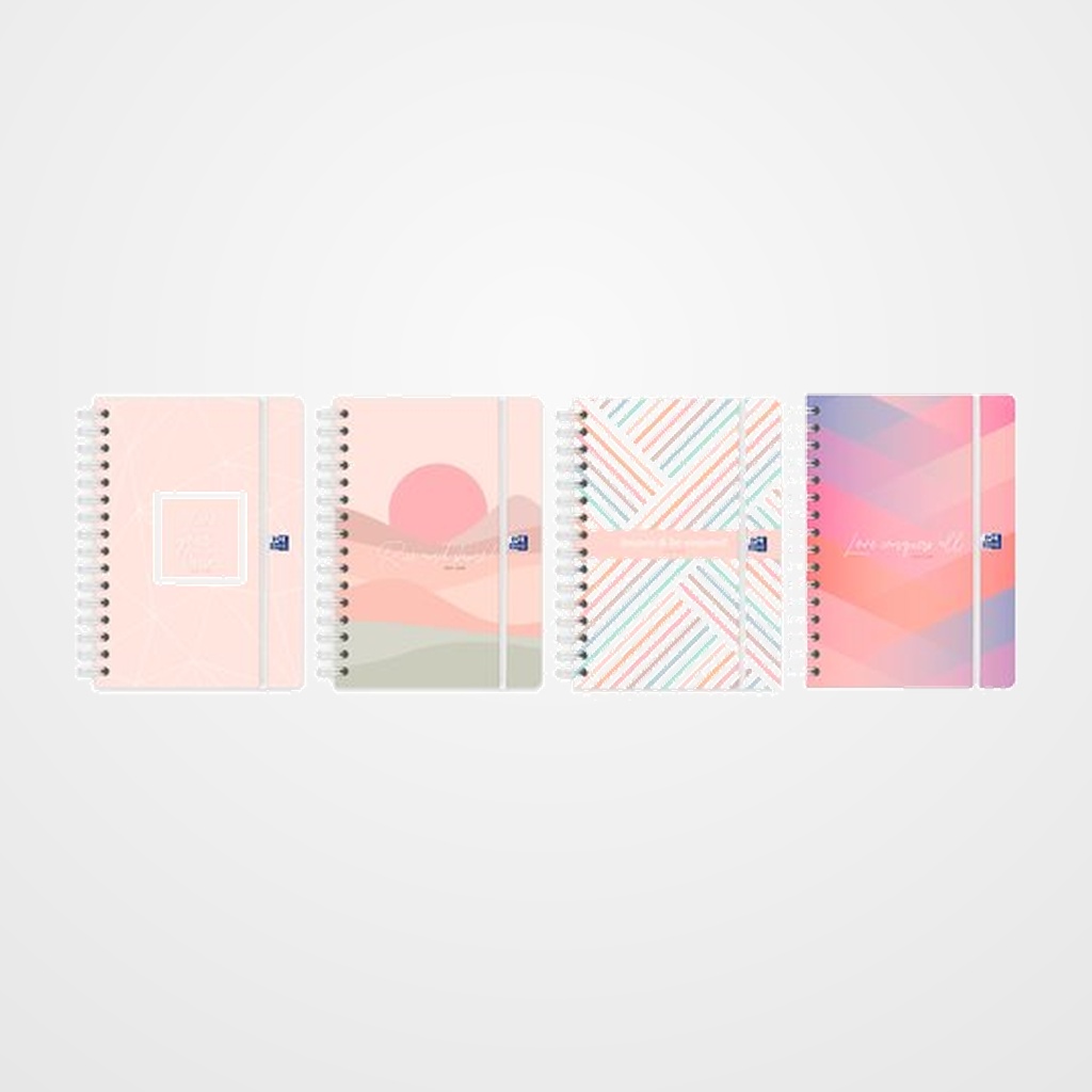 AGENDA ESCOLAR (2025-26) OXFORD OXFORD&ME WIRE-O tapa EXTRADURA con GOMA A5 D/P SURTIDO (4 mod.)