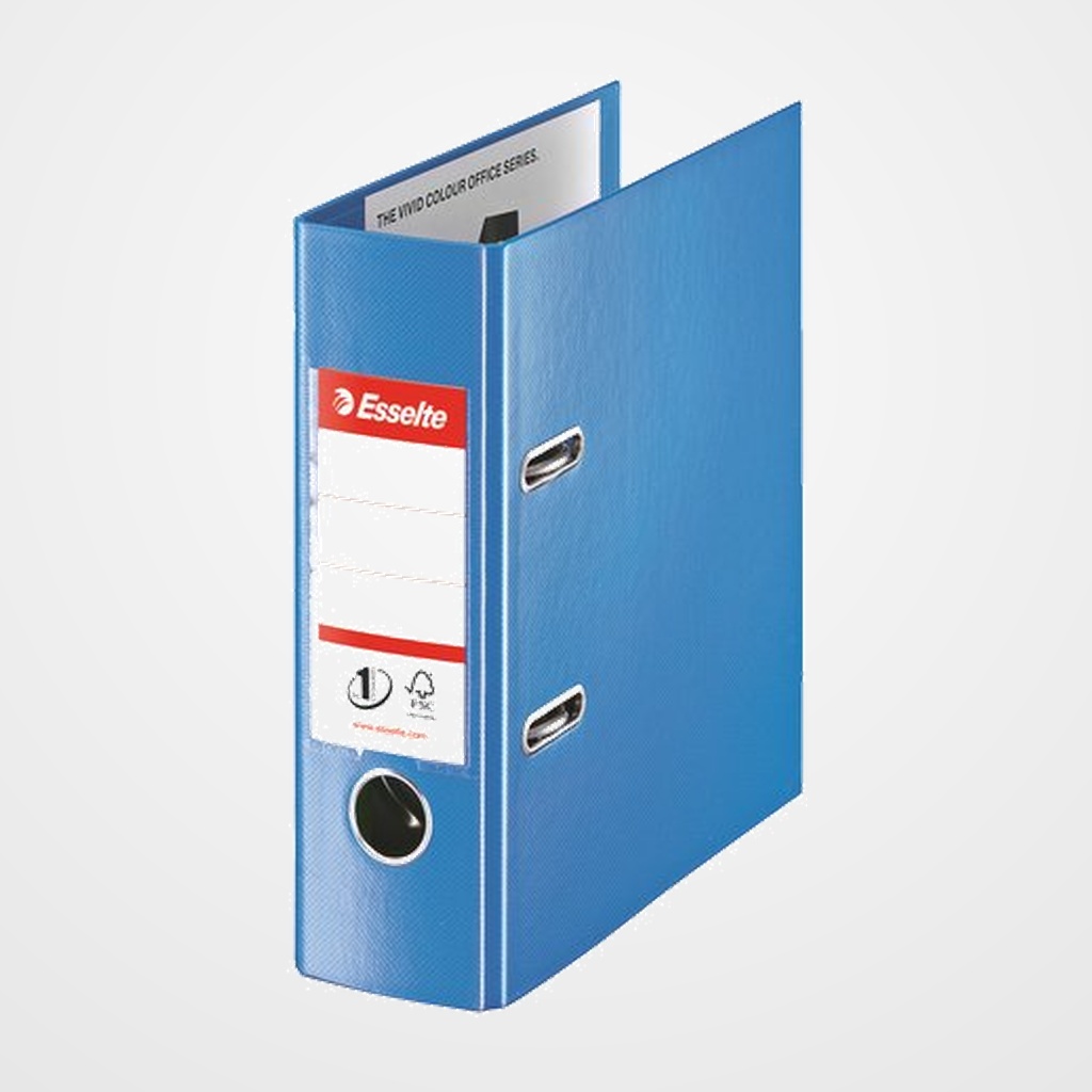 ARCHIVADOR palanca ESSELTE PLASTICO con RADO A5 75mm AZUL (46075)