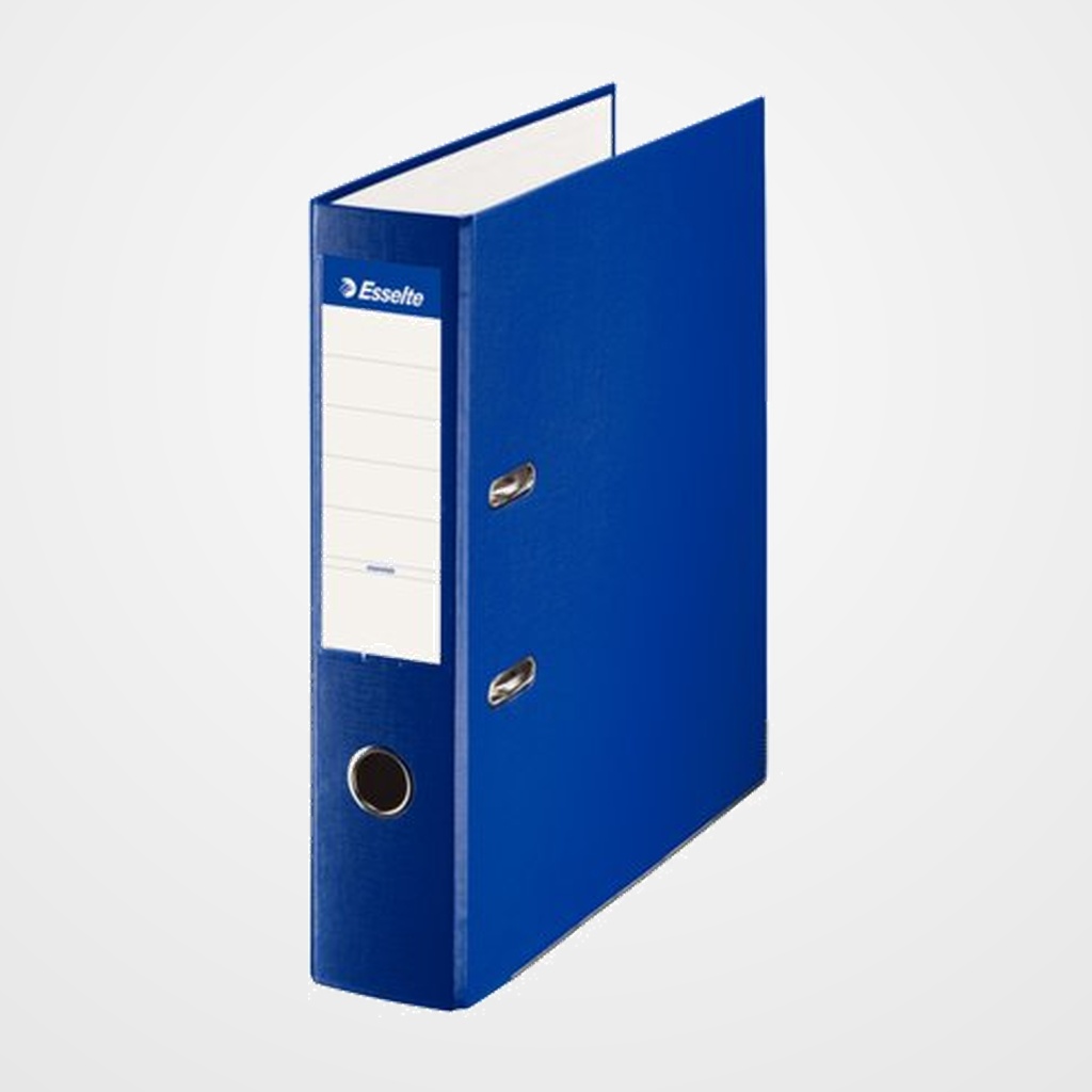 ARCHIVADOR palanca ESSELTE PLASTICO FORRADO con RADO A4 75mm AZUL