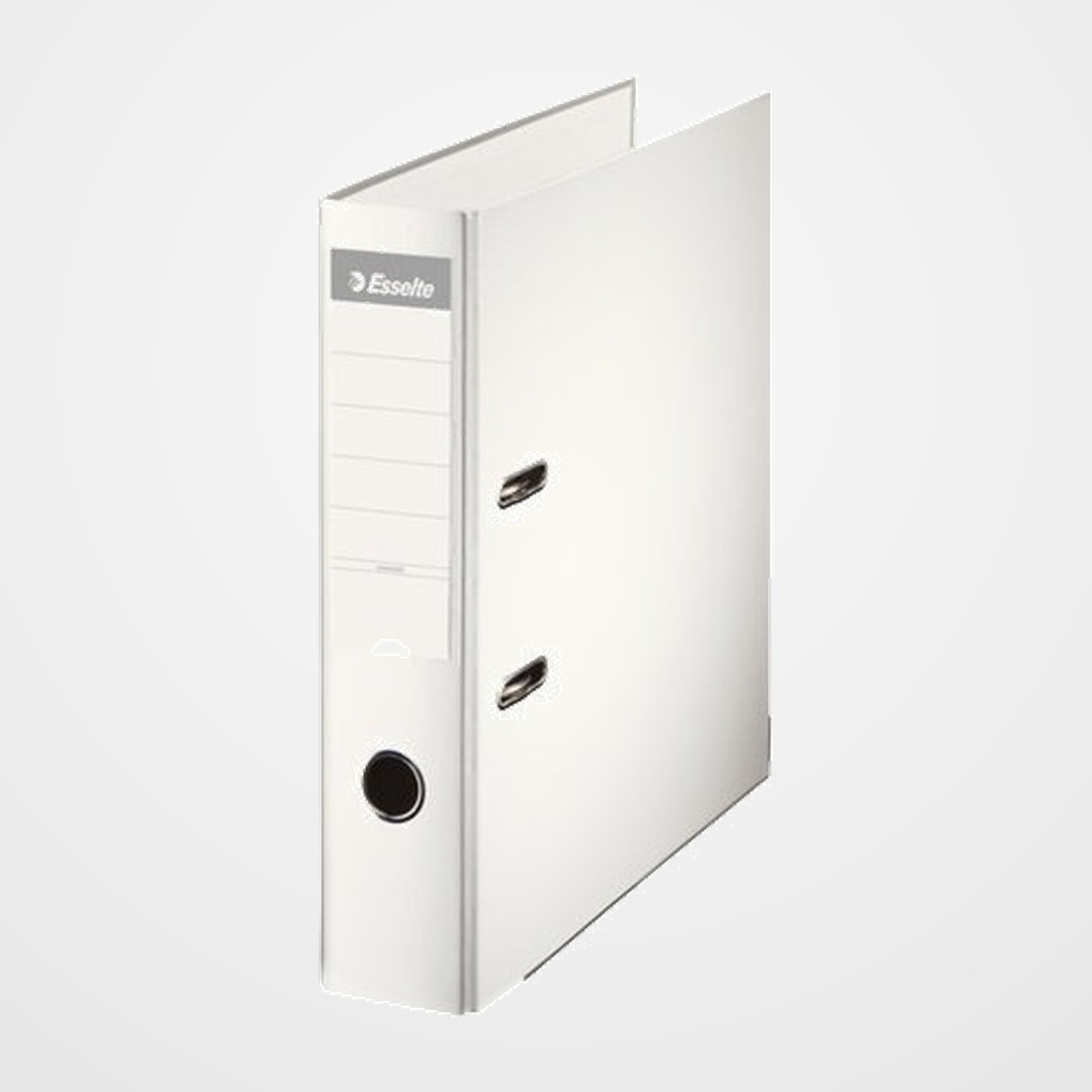 ARCHIVADOR palanca ESSELTE PLASTICO FORRADO con RADO A4 75mm BLANCO