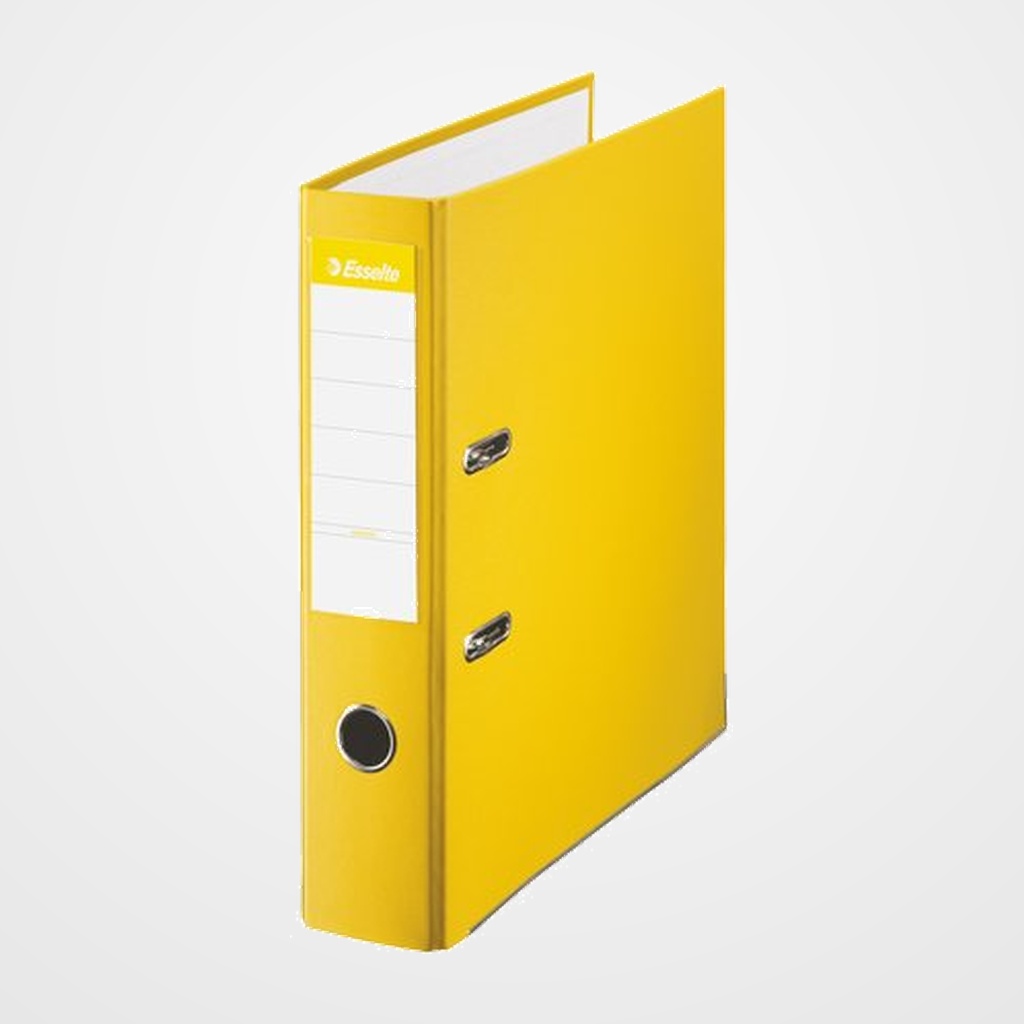 ARCHIVADOR palanca ESSELTE PLASTICO FORRADO con RADO Fº 75mm AMARILLO