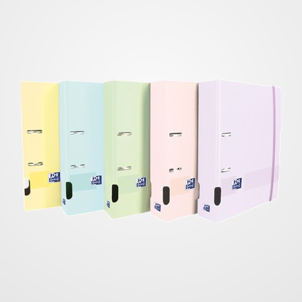ARCHIVADOR palanca OXFORD LIVE&GO POLYFOAM  A4+ 70mm SURTIDO PASTEL (5 col.)