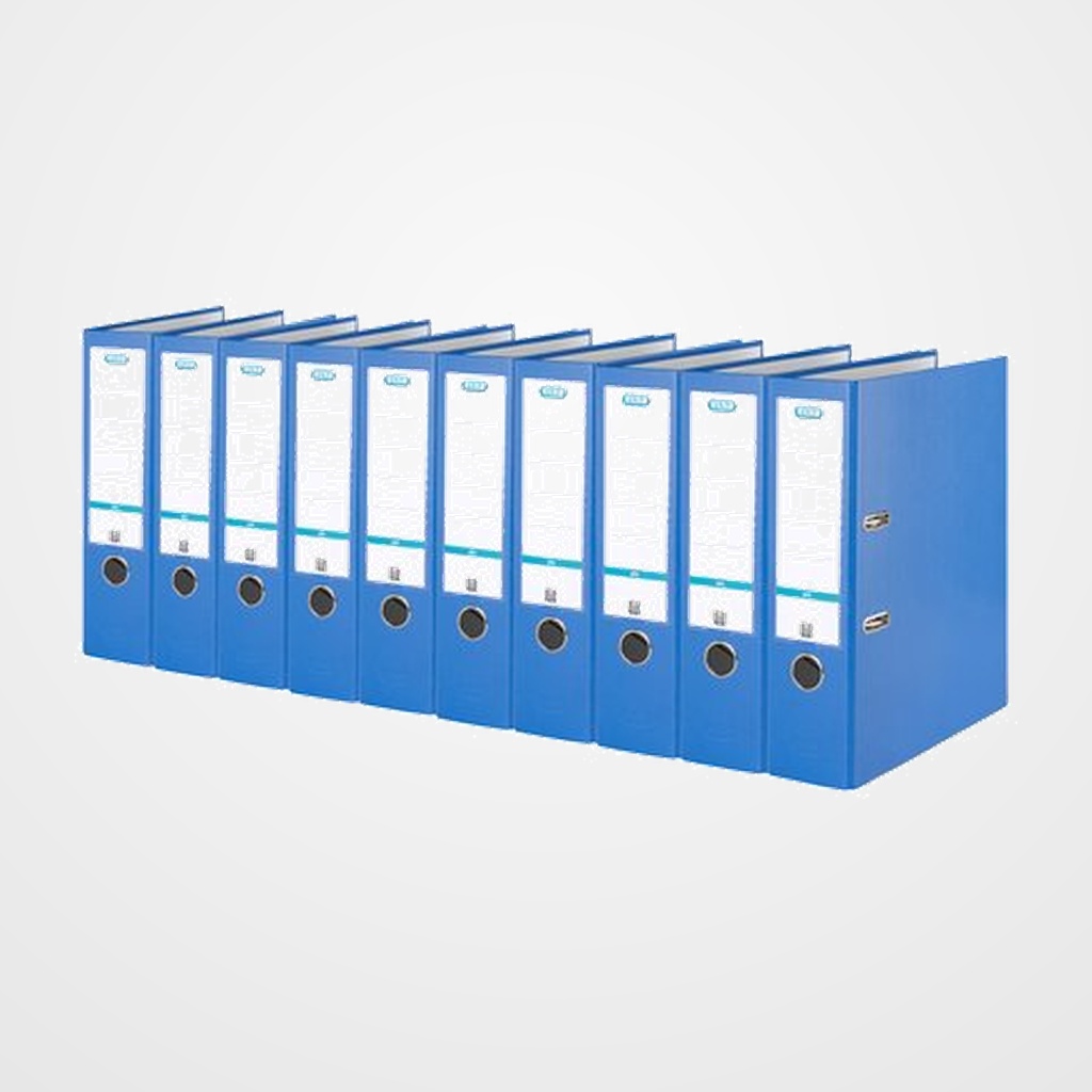 ARCHIVADOR palanca ELBA FORRADO PP RADO TOP A4 80mm AZUL (1045601)