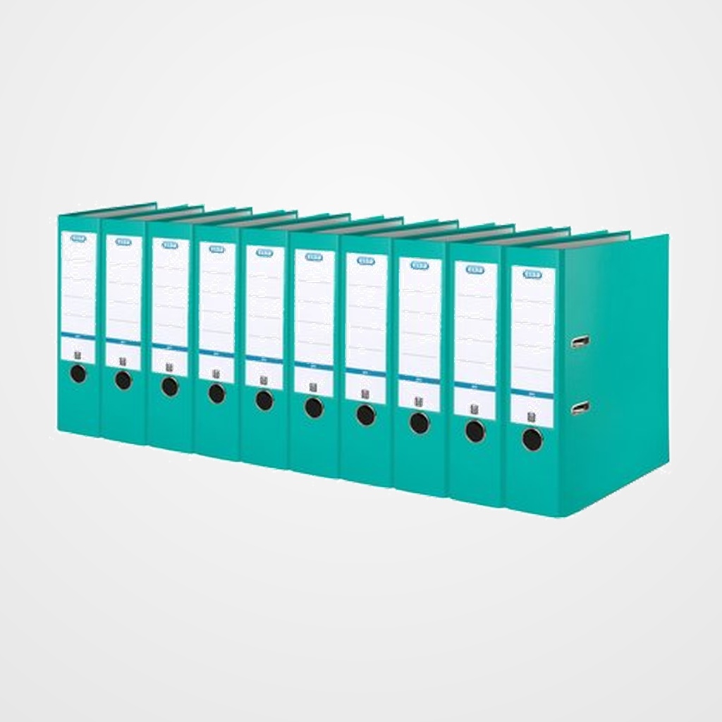 ARCHIVADOR palanca ELBA FORRADO PP RADO TOP A4 80mm MENTA