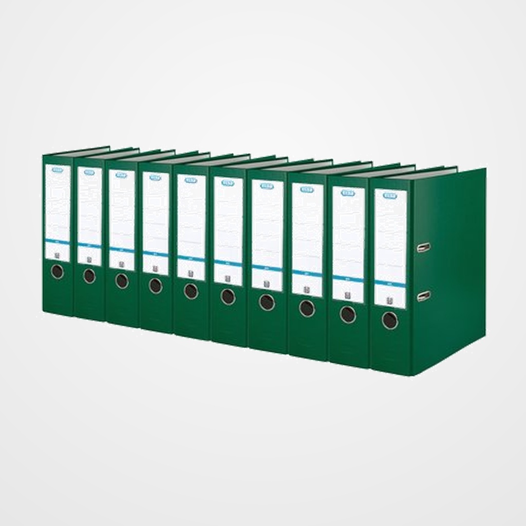 ARCHIVADOR palanca ELBA FORRADO PP RADO TOP A4 80mm VERDE (1045602)