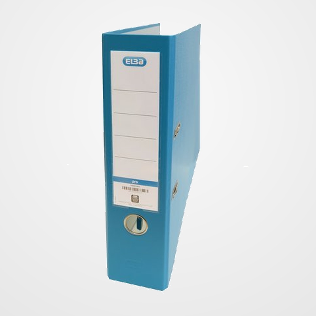 ARCHIVADOR palanca ELBA FORRADO PP RADO TOP Fº 80mm AZUL TURQUESA