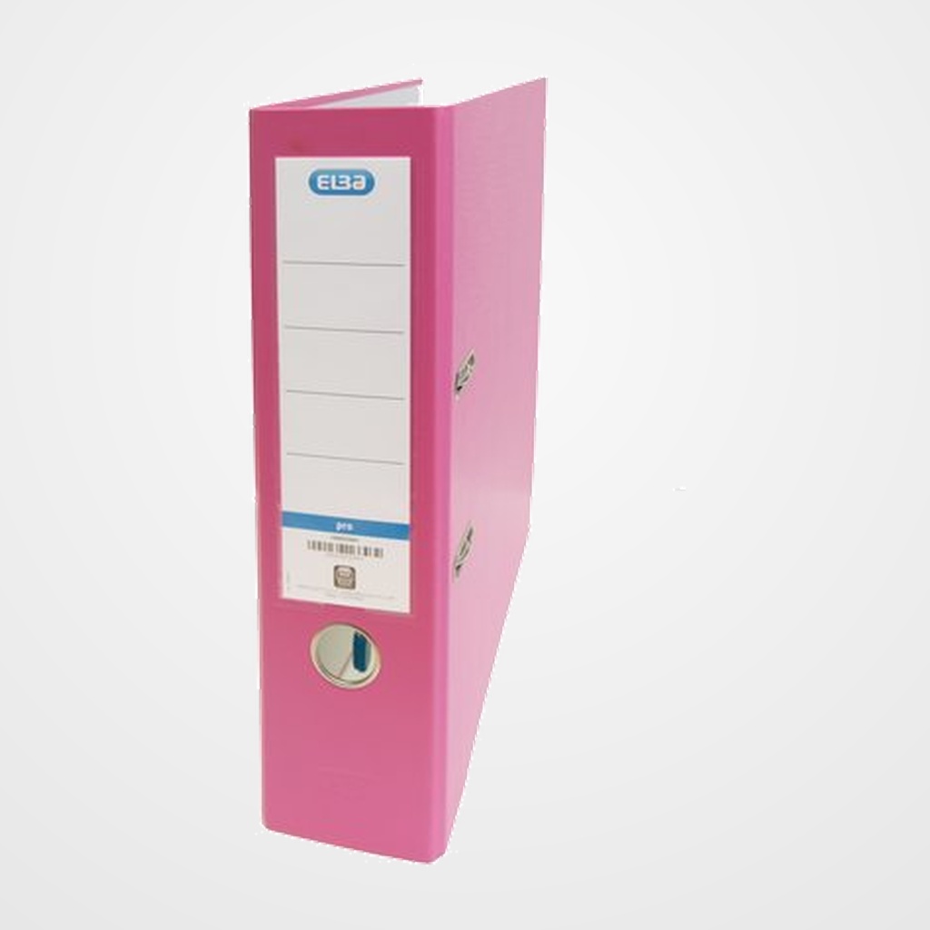 ARCHIVADOR palanca ELBA FORRADO PP RADO TOP Fº 80mm ROSA
