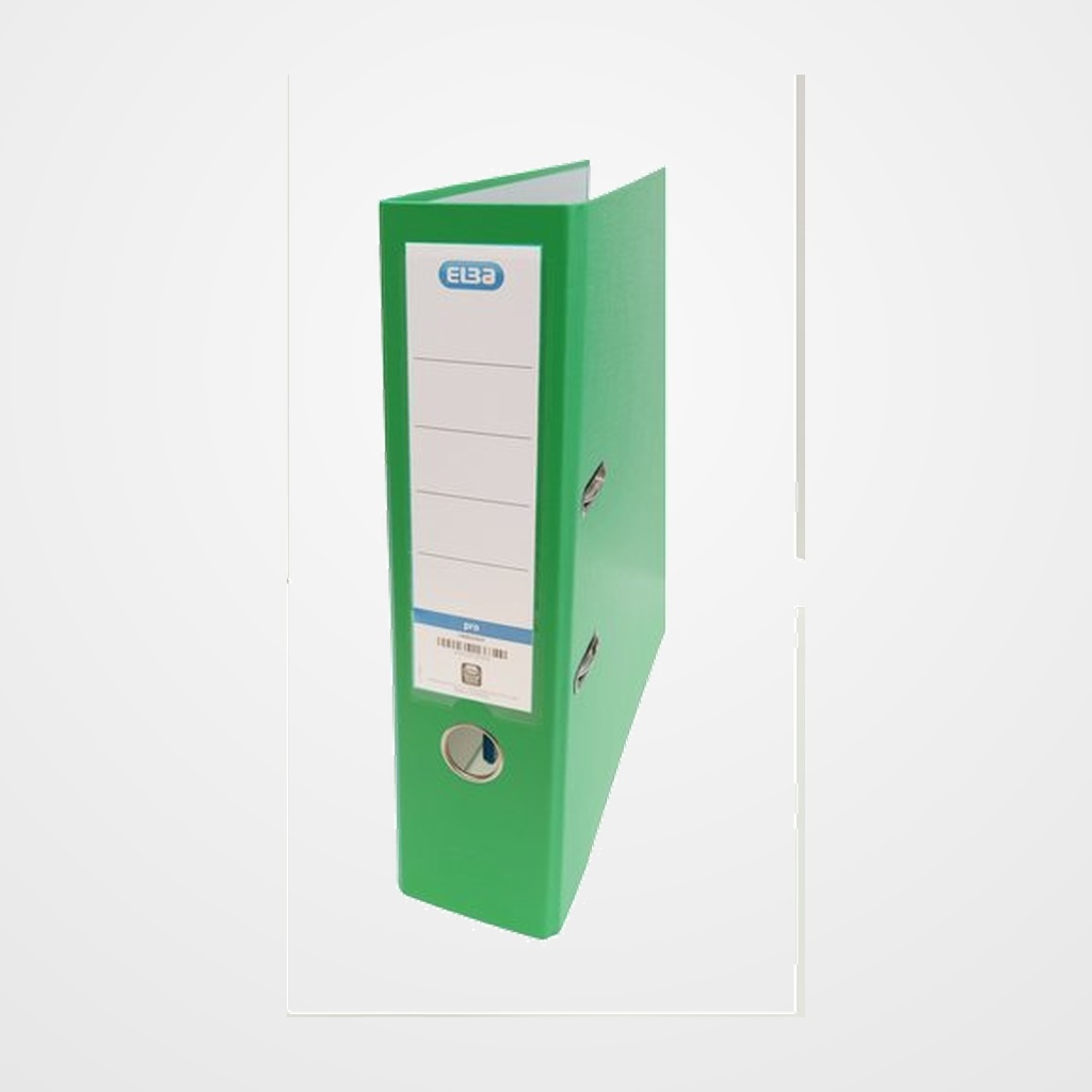 ARCHIVADOR palanca ELBA FORRADO PP RADO TOP Fº 80mm VERDE (1095802)
