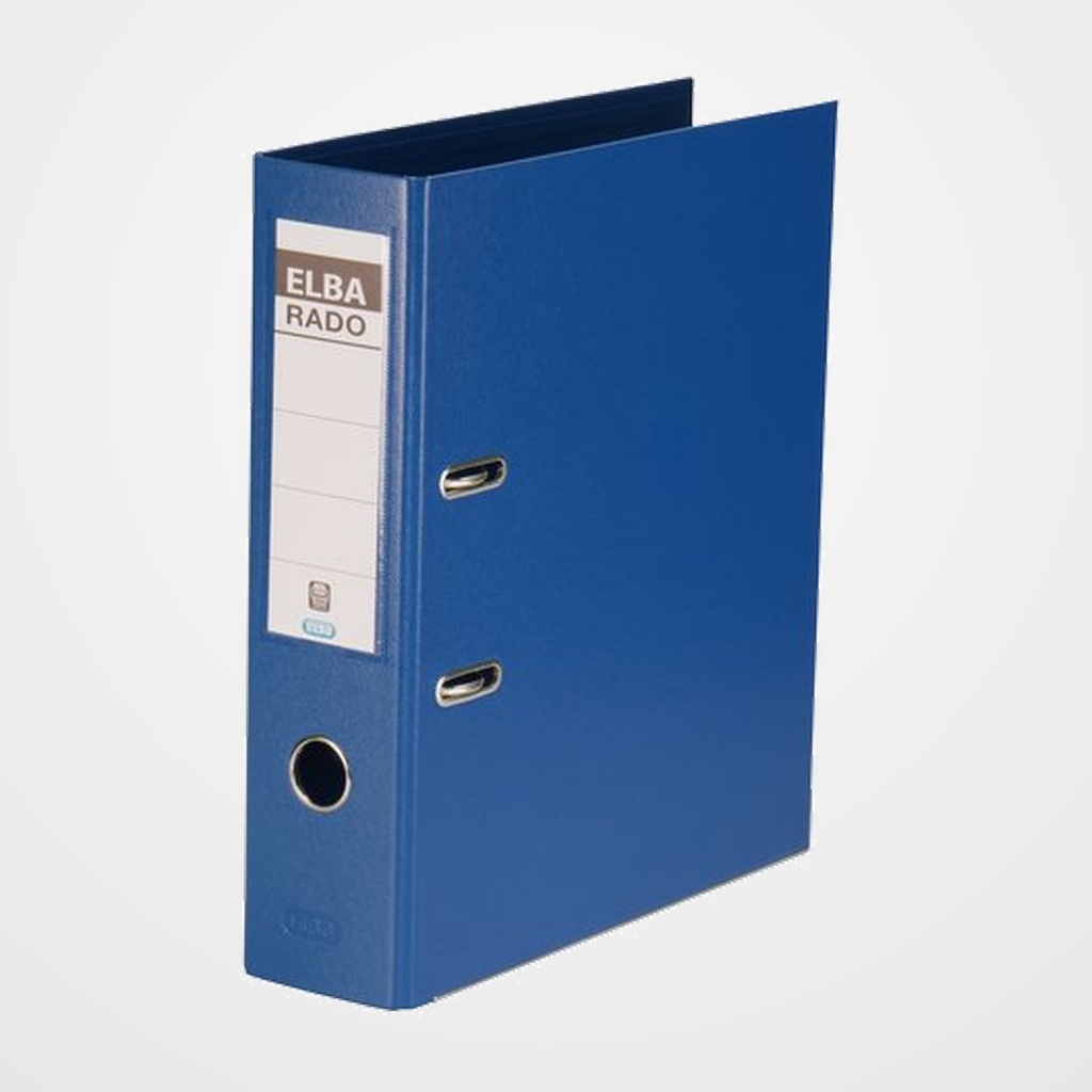 ARCHIVADOR palanca ELBA FORRADO PVC RADO PLAST A4 80mm AZUL (1049701)