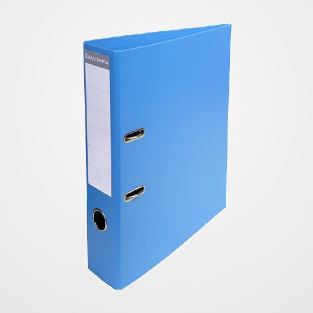 ARCHIVADOR palanca EXACOMPTA PREM TOUCH FORRADO PVC RADO A4 70mm AZUL