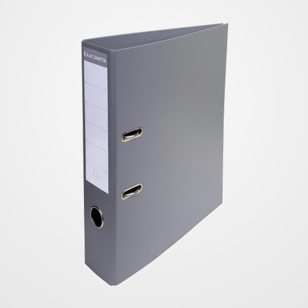 ARCHIVADOR palanca EXACOMPTA PREM TOUCH FORRADO PVC RADO A4 70mm GRIS RATON