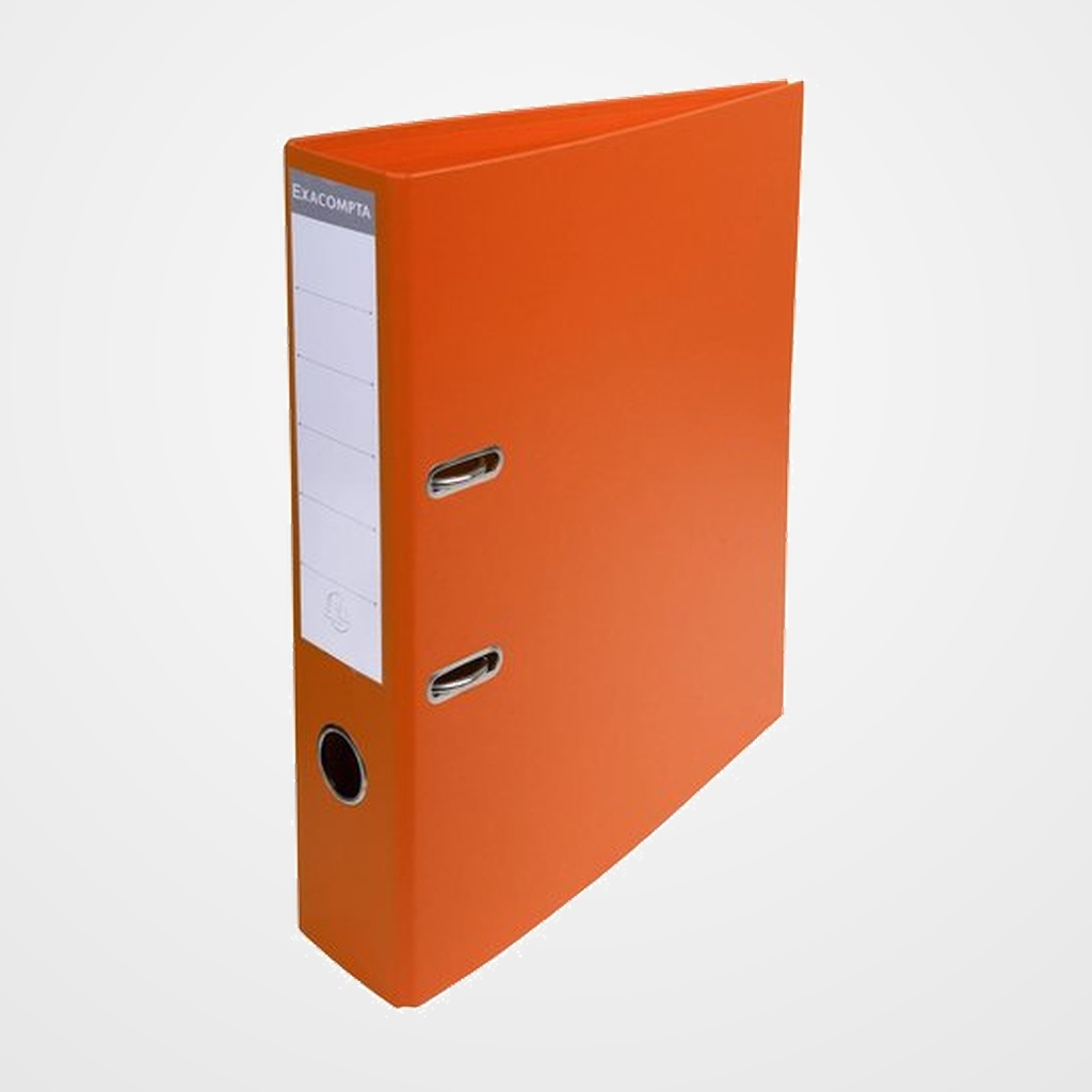 ARCHIVADOR palanca EXACOMPTA PREM TOUCH FORRADO PVC RADO A4 70mm NARANJA