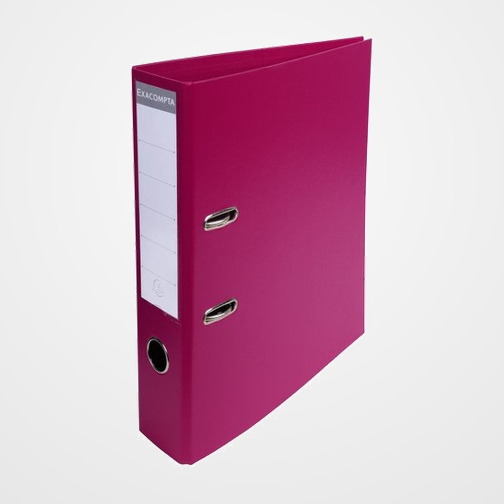ARCHIVADOR palanca EXACOMPTA PREM TOUCH FORRADO PVC RADO A4 70mm ROSA FUCSIA