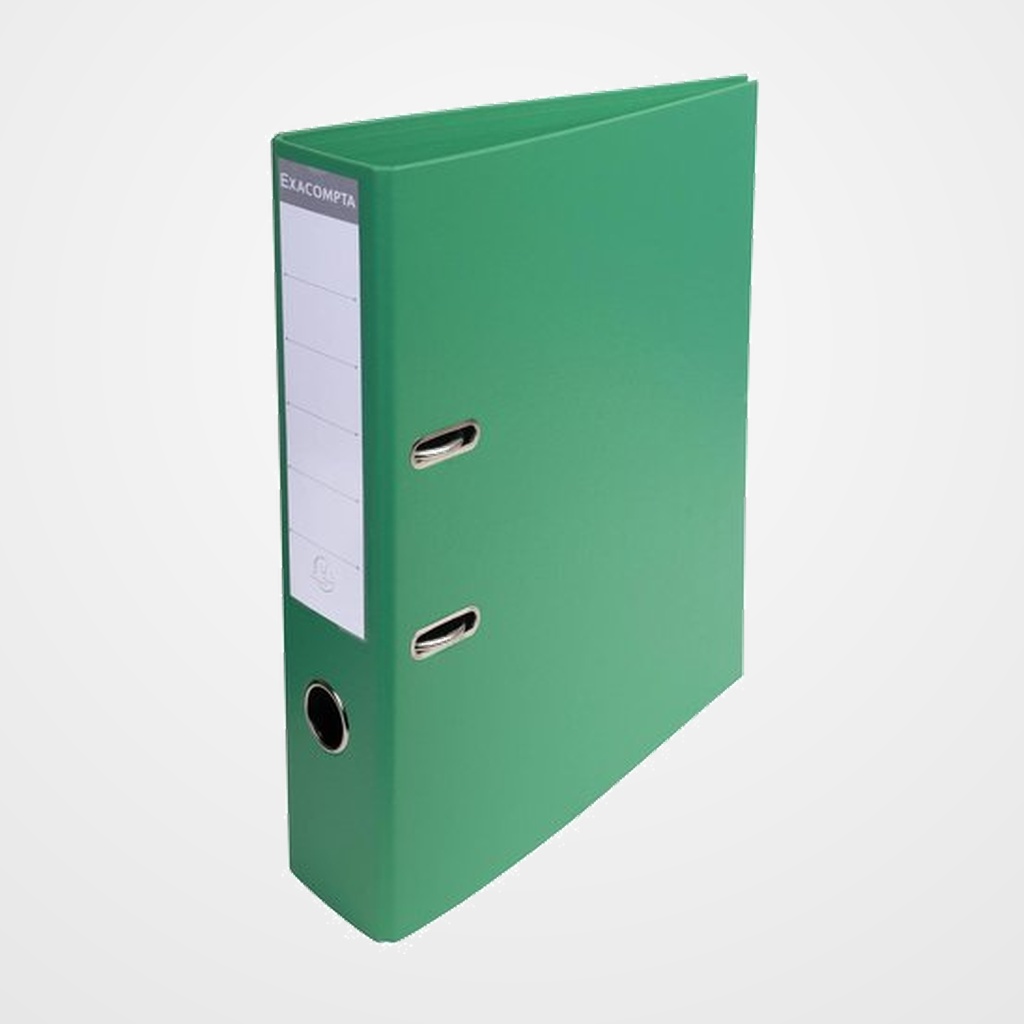 ARCHIVADOR palanca EXACOMPTA PREM TOUCH FORRADO PVC RADO A4 70mm VERDE