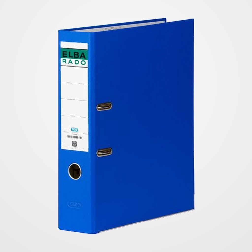 ARCHIVADOR palanca ELBA FORRADO PVC RADO CHIC A4 80mm AZUL (1047701)