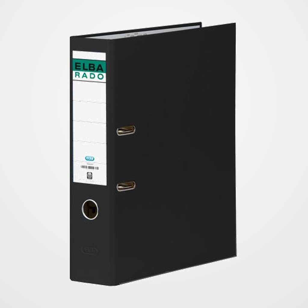 ARCHIVADOR palanca ELBA FORRADO PVC RADO CHIC A4 80mm NEGRO (1047706)