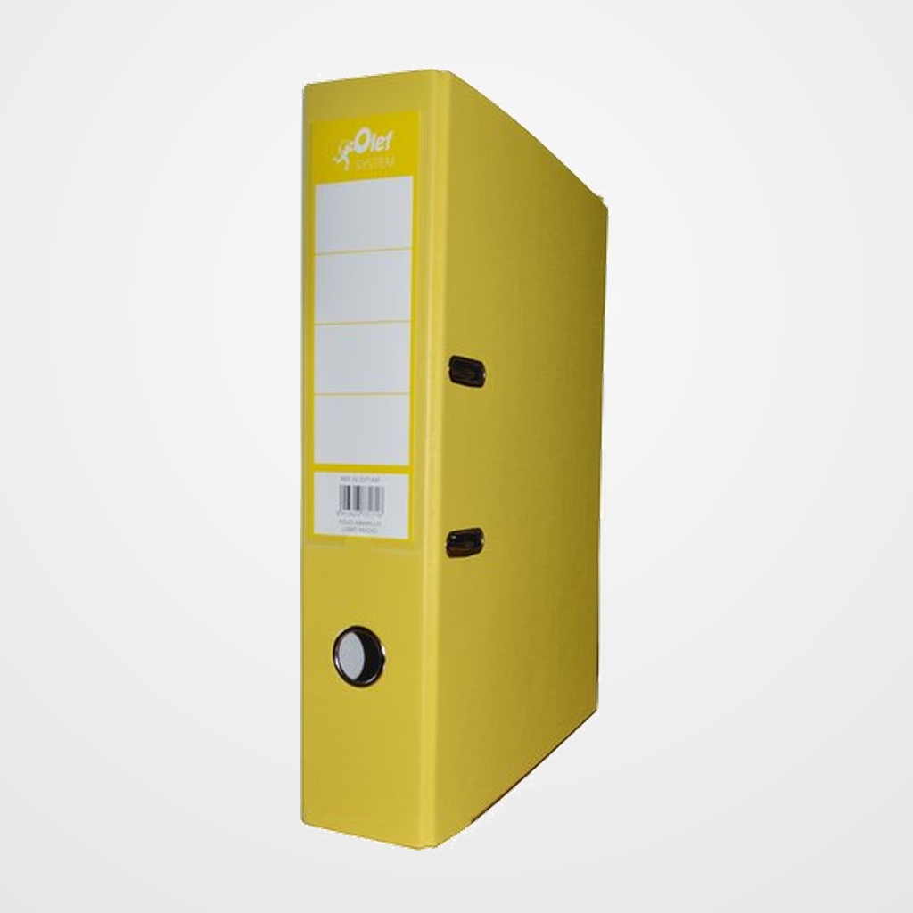 ARCHIVADOR palanca OLEF PLASTIF.COLOR A4 50mm AMARILLO