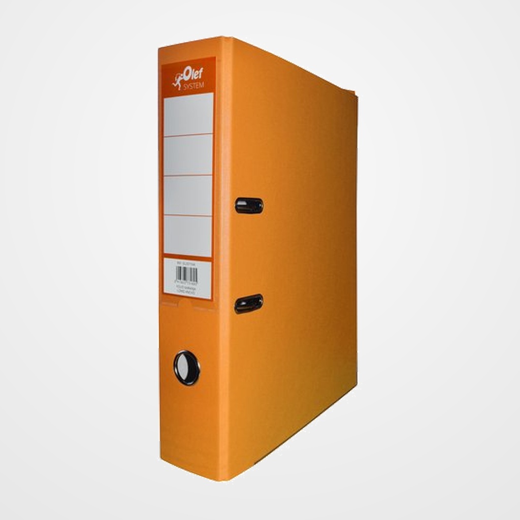 ARCHIVADOR palanca OLEF PLASTIF.COLOR A4 50mm NARANJA