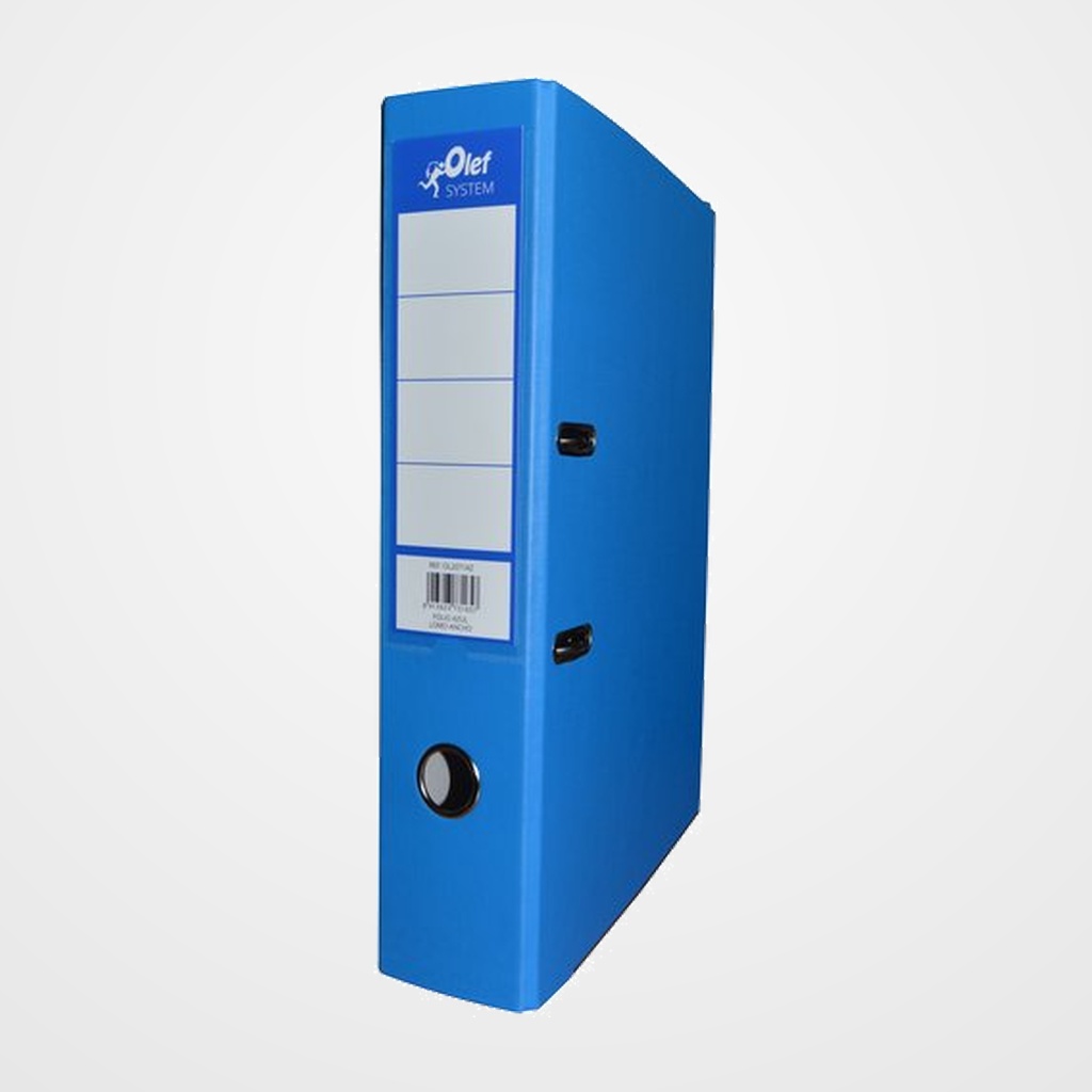 ARCHIVADOR palanca OLEF PLASTIF.COLOR A4 75mm AZUL