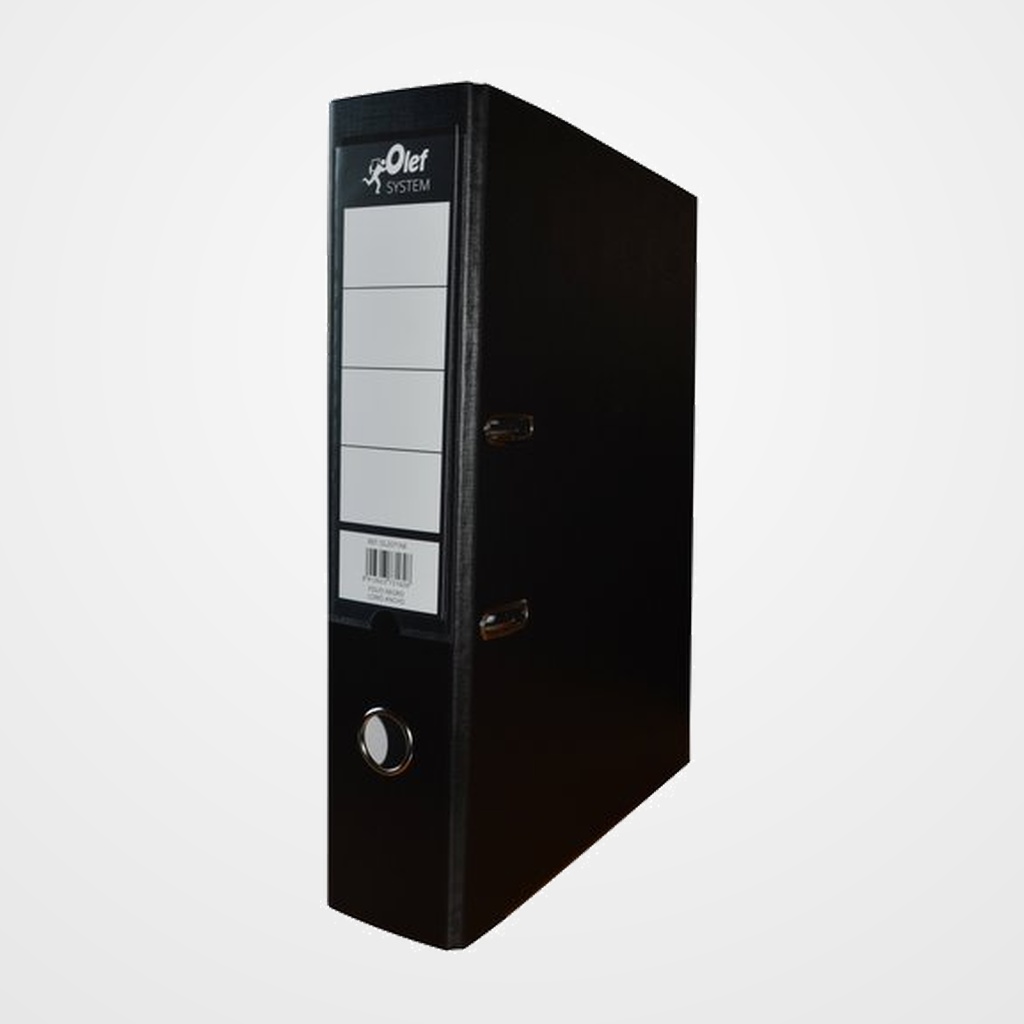 ARCHIVADOR palanca OLEF PLASTIF.COLOR Fº 50mm NEGRO